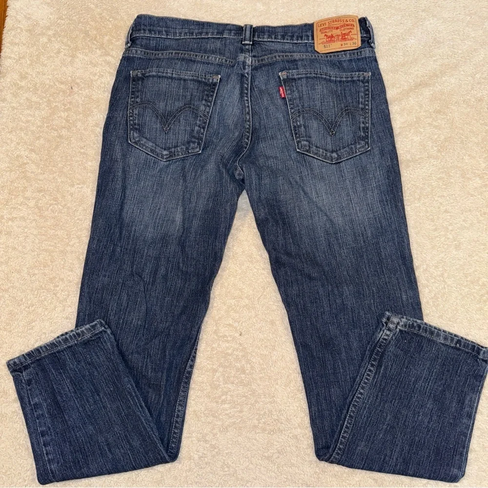 Levi's 511 Skinny Dark Indigo Jeans Size 34x30